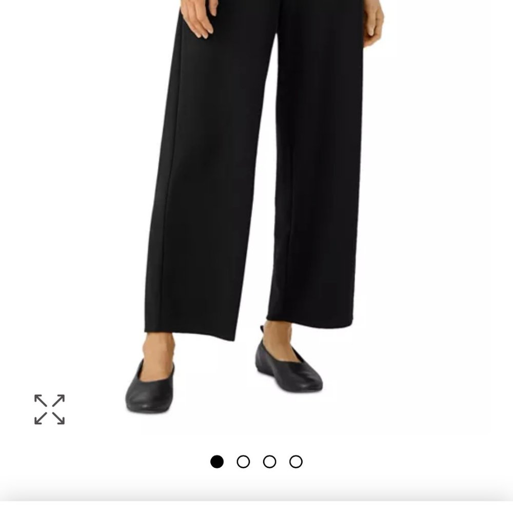 Eileen Fisher Wool Pants - Black - Petite Large